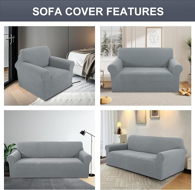 Stretch Couch Cover Washable Sofa Slipcover Furniture Protector - Image 7