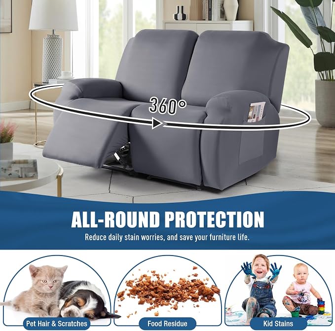 TAOCOCO Recliner Loveseat Covers Stretch Sofa Covers - Image 4
