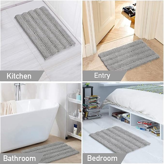 Turquoize Chenille Bath Mat - Image 6