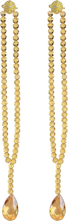 SUQ I OME 2 Pack of Luxury Crystal Beaded Magnetic Curtain Tieback and Holdback - Image 2