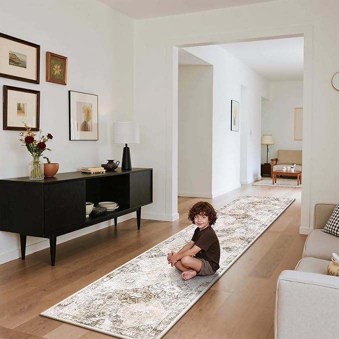 Ileading Washable Hallway Runner Rugs, 2x10 Non Slip Runners Area Rug - Image 4
