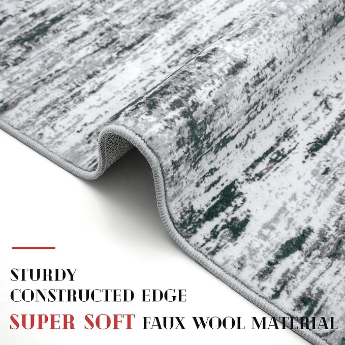Lansny Modern Abstract Runner Rug 2.6x14 - Image 5