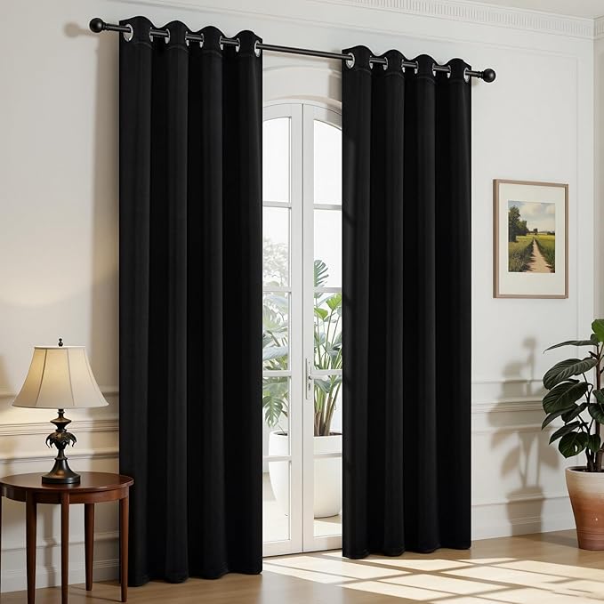 Joydeco Blackout Curtains for Bedroom, Noise Reducing Energy Saving Thermal by JOYDECO