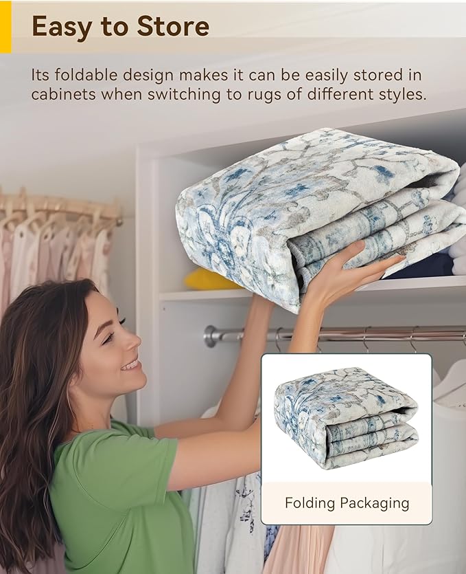 Area Rugs 3'x7' Runner Rug Non Slip Washable - Image 7