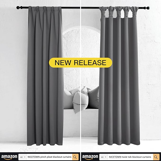 NICETOWN 100% Blackout Curtains - Image 7