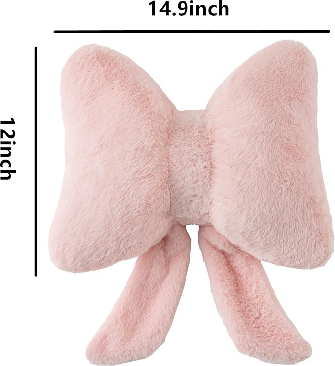 Bow Pillow Throw Pillows Butterfly Shaped Decorative Cute Pillows - Image 7