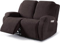 VANSOFY Loveseat Recliner Covers, 2-Pieces Stretch Reclining Couch Cover by VANSOFYFURNITURECOVERS