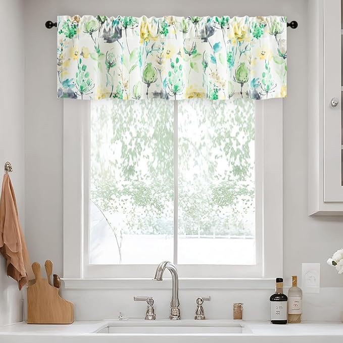 Leeva Faux Linen Window Valance - Image 2
