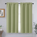 OVZME Sage Green Short Blackout Curtains by OVZME