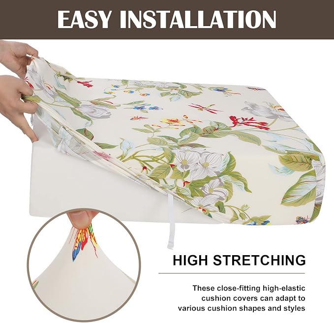 SearchI Stretch Printed Sofa Couch Cushion Covers Replacement Chair Cushion - Image 6