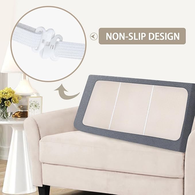 SearchI Stretch Jacquard Sofa Couch Cushion Covers Replacement Reversible - Image 5