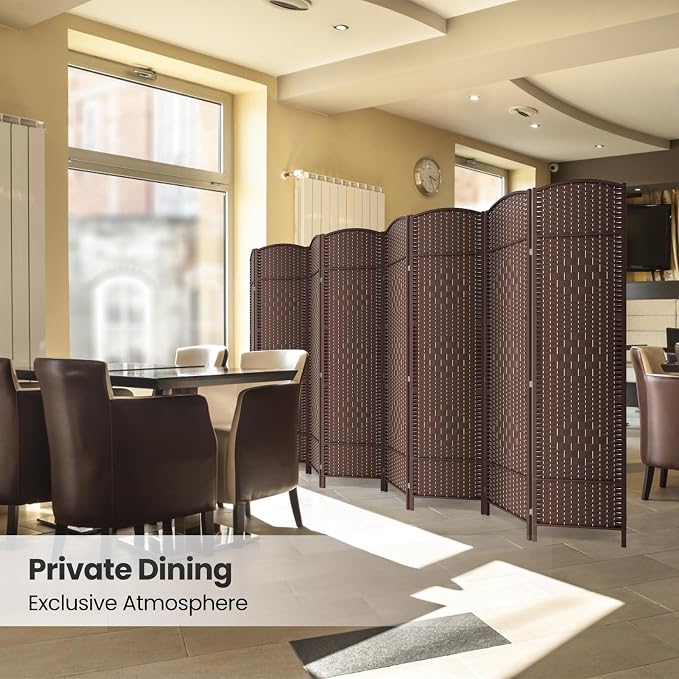 8 Panel Room Divider, 6Ft Folding Privacy Screen, Tall - Image 6