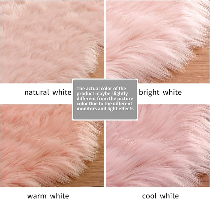 SERISSA Faux Sheepskin Fur Chair Couch Cover Small Fuzzy Area Rug - Image 6