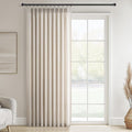 Topfinel 102 Inch Curtains 1 Panels Set, One Packs Pinch Pleat Back Tab Linen by Topfinel