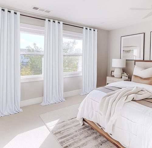 100% Blackout Shield Linen Blackout Curtains - Image 2