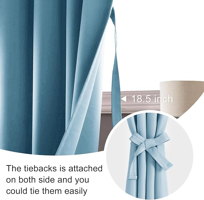 JIUZHEN Blackout Curtains for Bedroom - Image 5