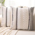 Boho Throw Pillow Covers 18x18 Set of 2 Farmhouse Decorative Cushion Case by Unknown