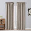 OVZME Stone Blackout Curtains 84 Inches Long 2 Panels Set, Solid Thermal by OVZME