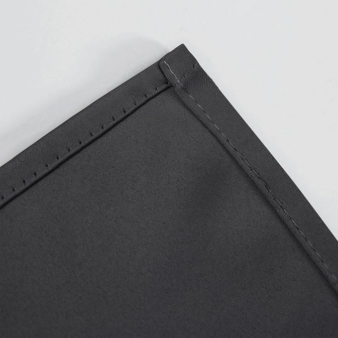 LEMOMO Dark Grey Thermal Blackout Curtains/52 x 72 Inch/Set of 2 Panels Room - Image 7