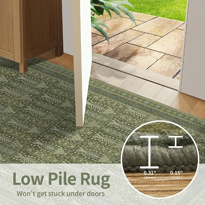Rugxara 5x7 Washable Area Rugs for Bedroom & Living Room - Image 8