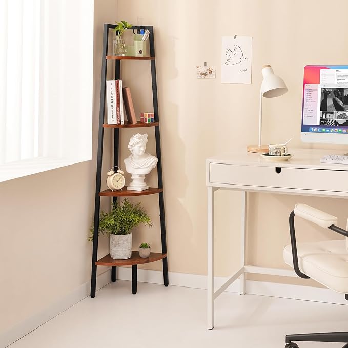 Yoobure 4-Tier Corner Bookshelf - Image 8