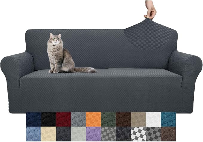 YEMYHOM Couch Cover Latest Jacquard Design High Stretch Extra Large Sofa Covers - Image 8