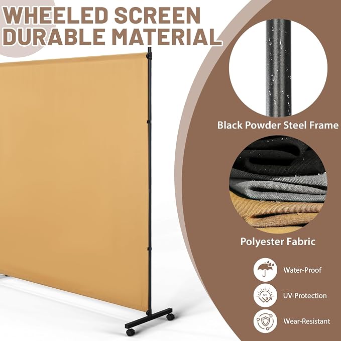 2 Panels Room Divider/Privacy Screen - Image 5
