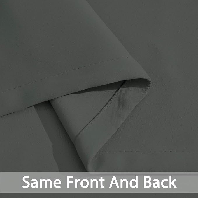 Yakamok Thermal Insulated Solid Grommet Light Blocking Blackout Curtains - Image 6