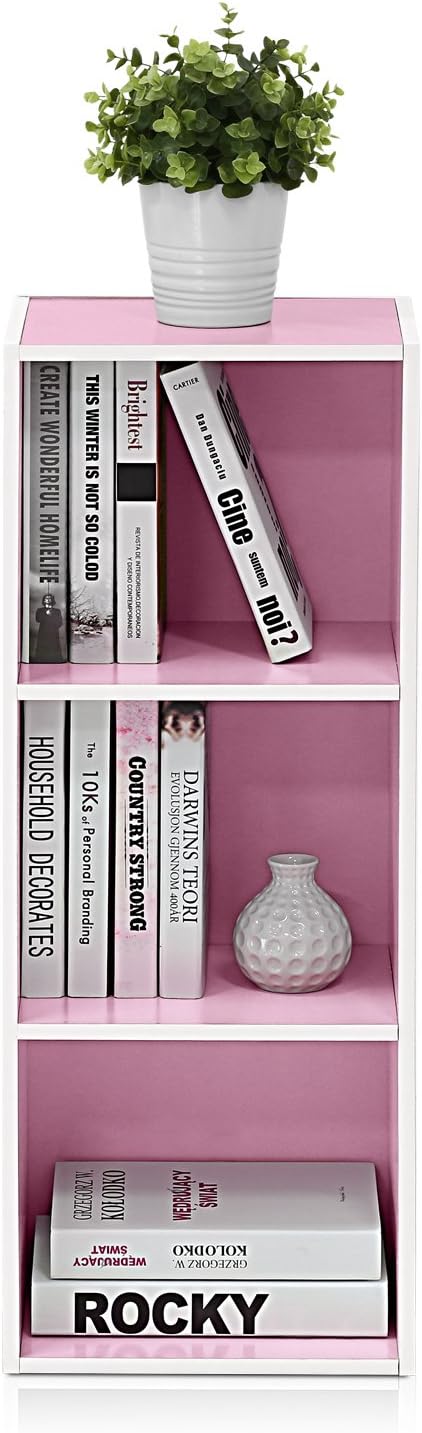 Furinno LUDER Book Shelf, 3-Cube Bookshelf, Bookcase - Image 6
