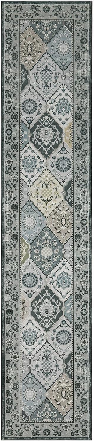 Phantoscope Washable Runner Rug 2'x10' Non-Slip, Vintage Boho Hallway Rugs - Image 3