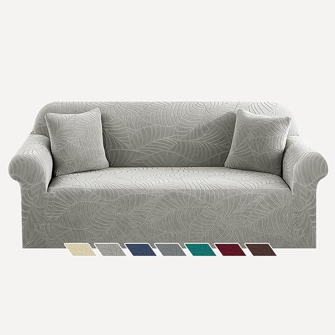YEMYHOM Couch Cover Latest Jacquard Design High Stretch Sofa Covers by YEMYHOM