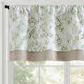 jinchan Linen Valance Curtain for 16 Inch Rustic Farmhouse Country Windows for by JINCHAN