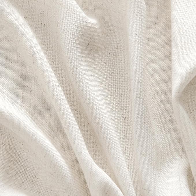 MIULEE Non-See-Through Privacy Linen Curtains 2 Panels, Light Filtering Window - Image 7
