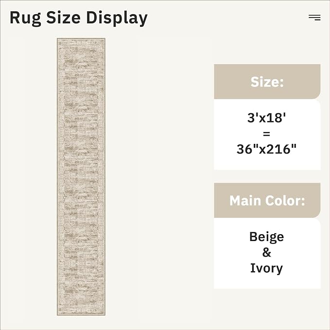 Hallway Runner Rug 3x18 - Image 5
