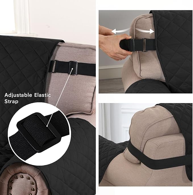 H.VERSAILTEX Reversible Chair Covers Water Repellent Chair Slipcover - Image 4