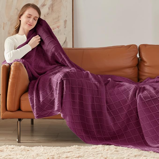 inhand Dusk Knitted Throw Blanket - Image 3
