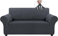 Asnomy Sofa Covers for 2 Cushion Couch Stretch loveseat Covers Slipcovers by Asnomy