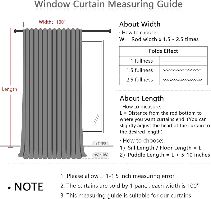 MYSKY HOME Boho Curtains Farmhouse Living Room Curtain Drapes, Light Filtering - Image 6