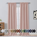 OVZME Blush Pink Blackout Curtains by OVZME