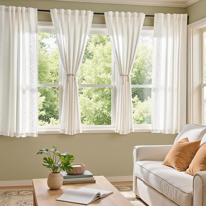 jinchan Winslow Lined Linen Curtains - Image 3