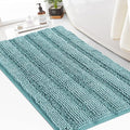 Turquoize Chenille Bath Rugs Shaggy Non Slip Bath Mat 24 x 36 Aqua Haze Extra by Turquoize