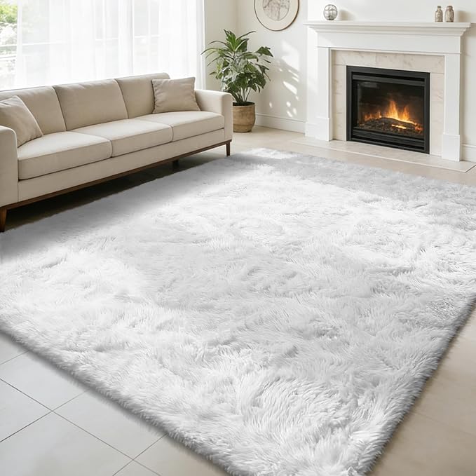 6x9 Fluffy Area Rug for Living Room, Shag Area Rugs for Bedroom by yulidayang