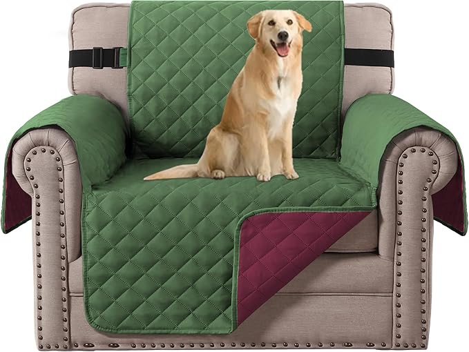 H.VERSAILTEX Water Resistant Christmas Chair Cover Reversible Chair Couch by HVERSAILTEX