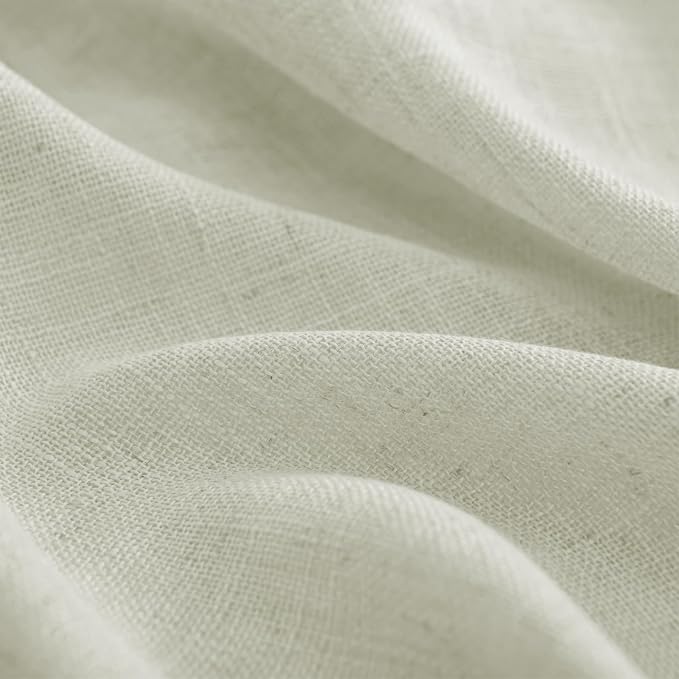 Joydeco Linen Curtains 72 Inch Length 2 Panel Sets, Light Filtering Curtains - Image 3