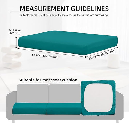 14Pcs Outdoor Cushion Covers, Patio Cushion Covers, Stretch Elastic Slipcovers - Image 2