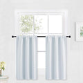 RYB HOME Cafe Curtains 30 inch Length, Short Light UV Heat Blocking Energy by RYBHOME