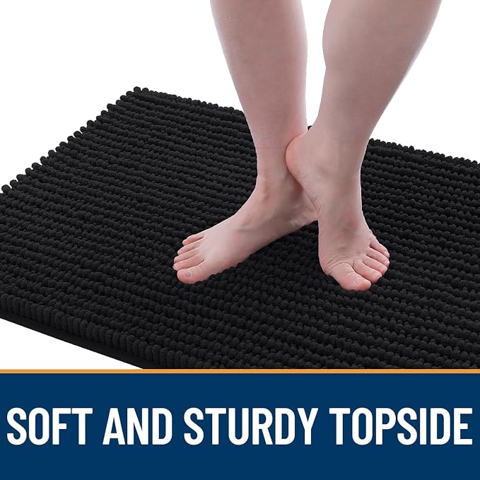 OLANLY Dog Door Mat for Muddy Paws 36x24, Ultra Absorbent Chenille Mud Doormat - Image 3