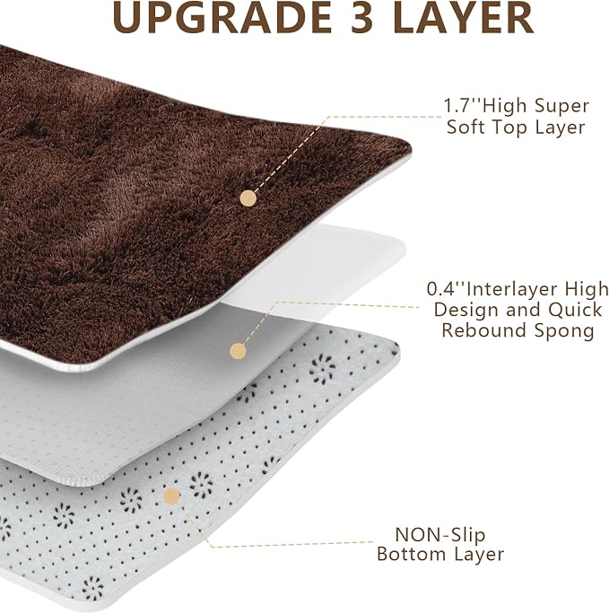 Shag Area Rugs for Bedroom Living Room, 6X9 Ultra Soft Fluffy Area Rugs for Dorm - Image 7