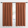 NICETOWN RV Blackout Curtains for Camper Windows, Burnt Orange, Short Blackout by NICETOWN