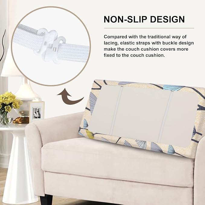 SearchI Stretch Printed Sofa Couch Cushion Covers Replacement Chair Cushion - Image 4